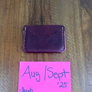 GUC KMM&Co Purple Kodiak Leather Card Case